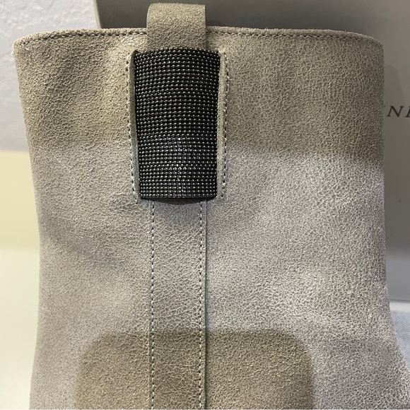 Brunello Cucinelli ankle boots, gray suede, size 38 - Picture 10 of 16